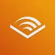 Official Audible publisher logo and book spine colophon