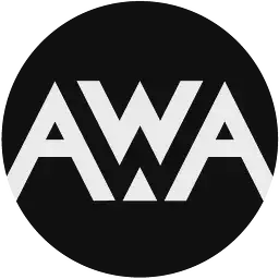 Official AWA Studios publisher logo and book spine colophon